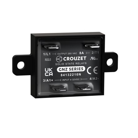 Crouzet GNZ Series Solid State Relay, 8 A Load, Panel Mount, 280 Vrms Load, 32 Vdc Control [84132210N]; 284-6740