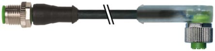 Murrelektronik Limited Straight Male 3 way M12 to Right Angle Female 3 way M12 Sensor Actuator Cable, 600mm [7000-40321-6530060]; 284-7898