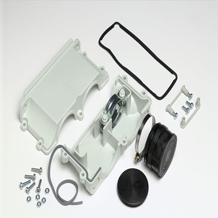 Fibox Polycarbonate Cable Management Kit for Use with FIBOX EK Series Enclosures, 1 Rings [MB 2260 cable entry set]; 284-8118