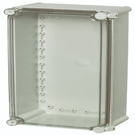 Fibox PC Series Grey Polycarbonate General Purpose Enclosure, IP65, IK08, Transparent Lid, 380 x 190 x 180mm [PC 3819 18 T-2FSH encl.]; 284-8149