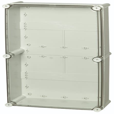 Fibox PC Series Grey Polycarbonate General Purpose Enclosure, IP65, IK08, Transparent Lid, 560 x 280 x 130mm [PC 5628 13 T-3FSH encl.]; 284-8154