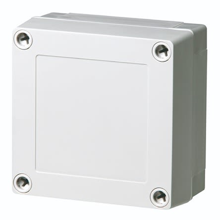 Fibox PC Series Grey Polycarbonate General Purpose Enclosure, IP66, IP67, IK08, Grey Lid, 100 x 100 x 35mm [PC 95/50 LG enclosure]; 284-8159