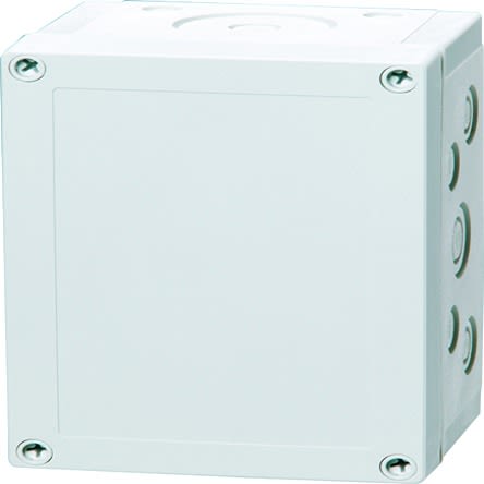 Fibox PCM Series Grey Polycarbonate General Purpose Enclosure, IP66, IP67, IK08, Grey Lid, 180 x 130 x 85mm [PCM 150/85 XG enclosure]; 284-8164