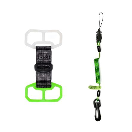 Never Let Go Phone Accessory, Hands Free Kit, Green/White [101700]; 284-8502