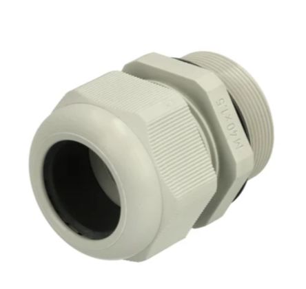 Fibox GPA Series Light Grey Polyamide Cable Gland, M50 Thread, 27mm min., 35mm max., IP68 [GPA M50L]; 284-8542