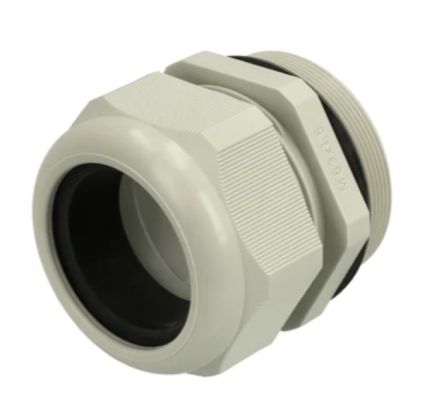 Fibox GPA Series Light Grey Polyamide Cable Gland, M63 Thread, 32mm min., 42mm max., IP68 [GPA M63L]; 284-8544