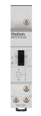 Theben DIN Rail Latching Latching Relay, 230V ac Coil, 16A Switching Current, SPST [3120120]; 284-8553