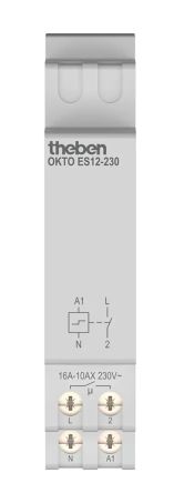 Theben DIN Rail Latching Latching Relay, 230V ac Coil, 16A Switching Current, SPST [3120130]; 284-8554