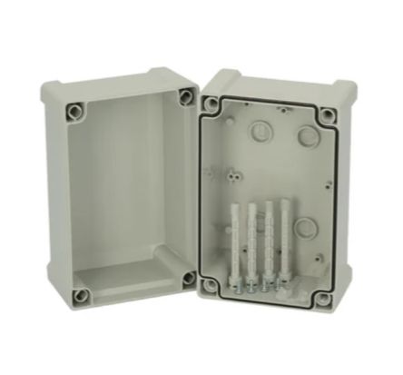 Fibox TA Series Grey ABS Enclosure, IP65, IK07, Grey Lid, 187 x 122 x 134mm [TA 191213]; 284-9156