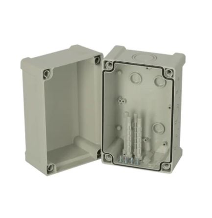 Fibox TAM Series Grey ABS Enclosure, IP65, IK07, Grey Lid, 187 x 122 x 134mm [TAM 191213]; 284-9163