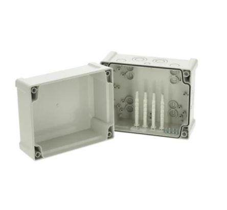 Fibox TAM Series Grey ABS Enclosure, IP65, IK07, Grey Lid, 201 x 163 x 142.5mm [TAM 201614]; 284-9164