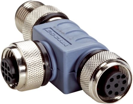 SICK, SBO Series M12 Tee Connector for Use with Sensors [SBO-02F12-SM1]; 284-9269