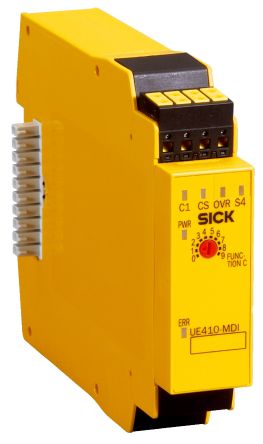 SICK Flexi Classic UE410 Series Safety Controller, 3 Safety Inputs, 3 Safety Outputs [UE410-MDI4]; 284-9278