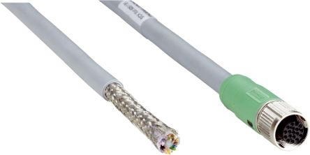 SICK, YF2ASD Series M12 Cable & Connector, 3m Cable Length for Use with Sensors, 9.1mm Probe [YF2ASD-030XXXXLECX / 2070425]; 284-9284