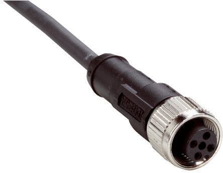 SICK Straight Female 4 way M12 to 4 way Connector & Cable, 2m [DOL-1204G02MC75KM0]; 285-1156
