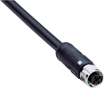 SICK Straight Female 4 way M12 to 4 way Connector & Cable, 1.5m [DOL-1204-G1M5C]; 285-1158