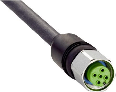 SICK Straight Female 5 way M12 to 5 way Connector & Cable, 20m [DOL-1205-G20MACO]; 285-1168