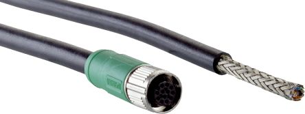 SICK Straight Female 12 way M12 to 12 way Connector & Cable, 5m [DOL-1212-G05MAC1]; 285-1176