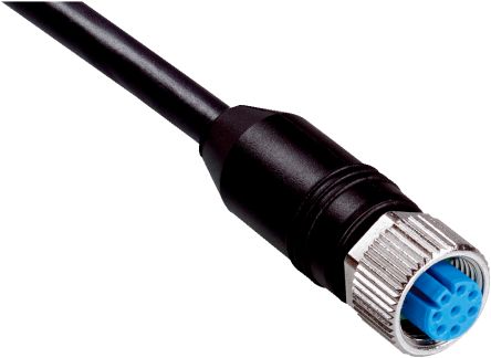 SICK Straight Female 7 way M12 to Connector & Cable, 10m [DOL-1SS2G10ME15KM3]; 285-1195