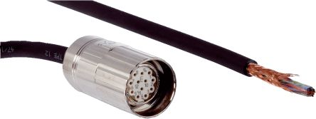 SICK Straight Female 12 way M23 to Unterminated Connector & Cable, 1.5m [DOL-2312-G1M5MA3]; 285-1214
