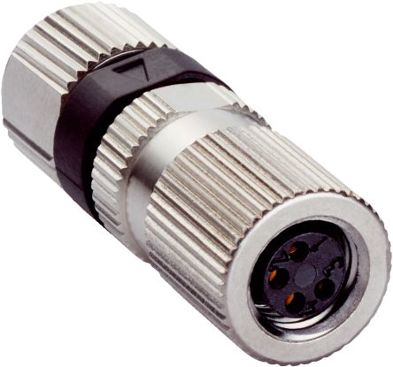 SICK, DOS Compact Power Connector Cable Mount Plug, 30 V [DOS-0804-GPC / 6042090]; 285-1224