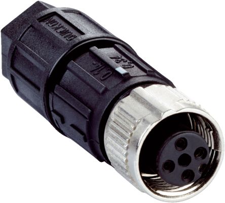 SICK, DOS Compact Power Connector Cable Mount Plug, 4A, 125 V [DOS-1204-GQU6 / 6042088]; 285-1227