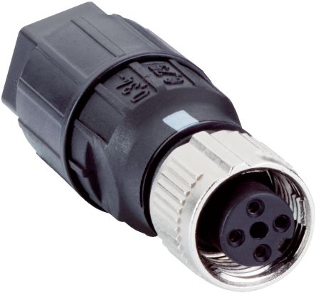 SICK, DOS Compact Power Connector Cable Mount Plug, 4A, 250 V [DOS-1204-GQU8 / 6053328]; 285-1228