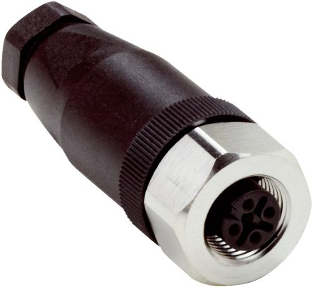 SICK, DOS Compact Power Connector Cable Mount Plug, Screw Termination, 4A, 250 V [DOS-1204-GX / 6026528]; 285-1229