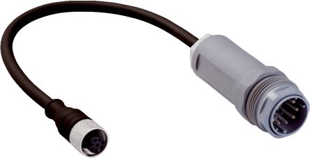 SICK Straight Female 8 way M12 to Straight Male 12 way M26 Connector & Cable, 250mm [DSL-6129GM25034KM1]; 285-1266