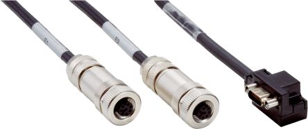 SICK Male Micro D-Sub to Female M12 Cable, 500mm PVC, FX3 Series [FX3-MOC Y-CABLE / 2123169]; 285-1319
