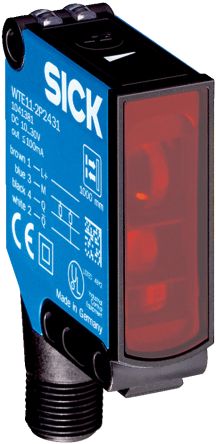 SICK Energetic Photoelectric Sensor, Rectangular Sensor, 1000 mm Detection Range [WTE11-2N2432]; 285-1344