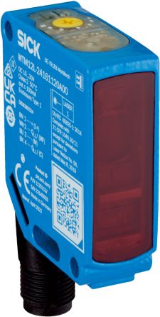 SICK IO-LINK Photoelectric Sensor, Rectangular Sensor, 650 mm Detection Range IO-LINK [WTM12L-24161820A00]; 285-1350