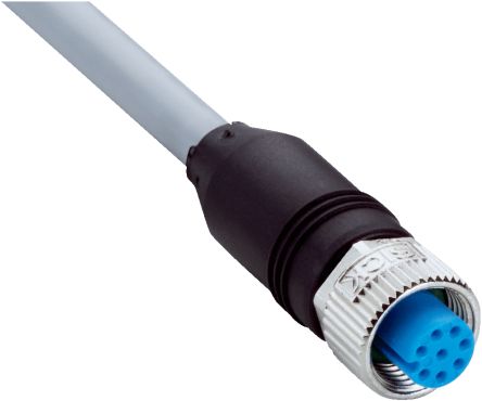SICK Straight Female 8 way M12 to Connector & Cable, 5m [YF2A28-050S01XLEAX / 2099604]; 285-1427