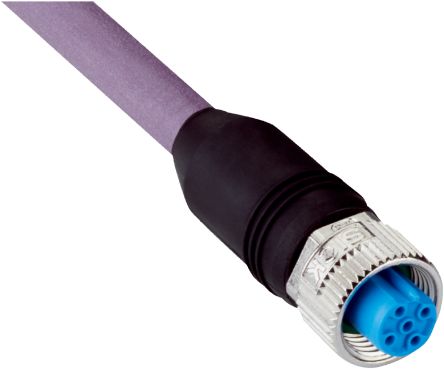 SICK Straight Female 2 way M12 to Flying Leads Connector & Cable, 10m [YF2B22-100PB1XLEAX / 2106269]; 285-1441