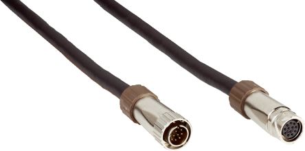 SICK Straight Female 12 way M12 to Straight Male 12 way M12 Connector & Cable, 5m [YFHRSB-050XXXMHRSB / 6035987]; 285-1486