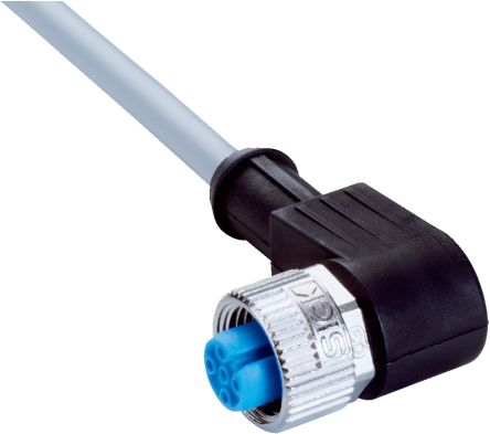 SICK Right Angle Female 4 way M12 to Connector & Cable, 25m [YG2A14-250VB3XLEAX]; 285-1505