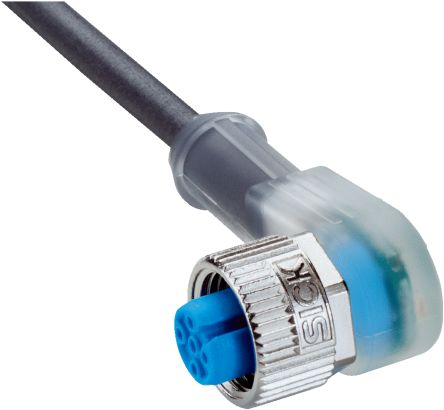 SICK Right Angle Female 4 way M12 to Connector & Cable, 25m [YI2A14-250UB3XLEAX]; 285-1560