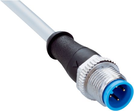 SICK Straight Male 4 way M12 to Connector & Cable, 2m [YM2A14-020VB3XLEAX]; 285-1569