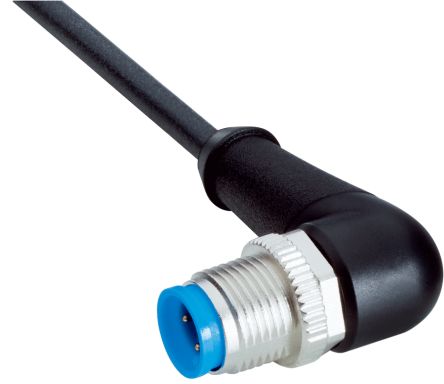 SICK Right Angle Male 4 way M12 to Connector & Cable, 3m [YN2A14-030VB3XLEAX]; 285-1612