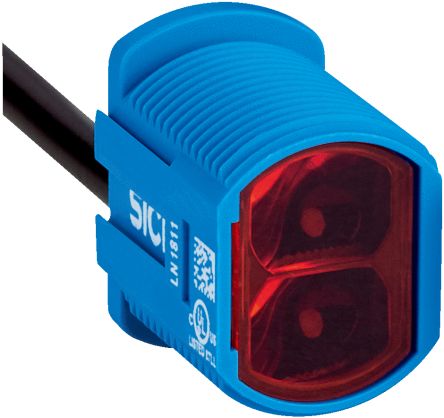 SICK Retroreflective Photoelectric Sensor, Cylindrical Sensor, 7.8 m Detection Range [ZLD18-9AB1G2]; 285-1629