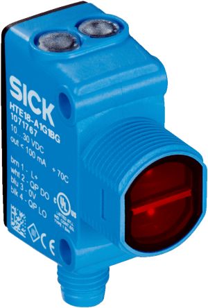 SICK Background Suppression Photoelectric Sensor, Rectangular Sensor, 300 mm Detection Range [HTB18-N3A2BG]; 285-1791