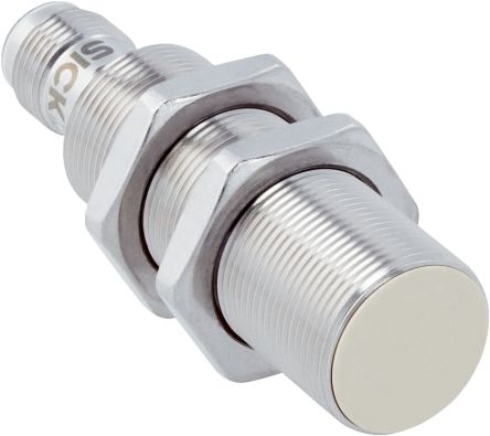 SICK Inductive Threaded Barrel Proximity Sensor, M18, 8 mm Detection, 10 → 30 V dc [IMF18-08BPSNC0SX01]; 285-1978