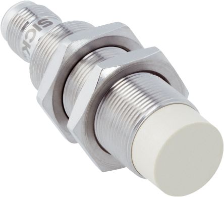 SICK Inductive Threaded Barrel Proximity Sensor, M18, 12 mm Detection, 10 → 30 V dc [IMF18-12NPSNC0SX02]; 285-1979