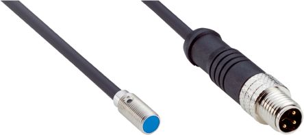 SICK Inductive Threaded Barrel Proximity Sensor, M5, 1.5 mm Detection, 10 → 30 V dc [IMM05-1B5PSVR8K]; 285-1988