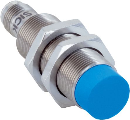 SICK Inductive Threaded Barrel Proximity Sensor, M18, 12 mm Detection, 7.2 → 60 V dc [IMS18-12NPSNC0S]; 285-1997