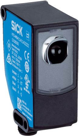 SICK Contrast Sensors 13 mm, RGB LED, NPN, 100 mA, 10.8 → 28.8 V dc, IP67 [KTS-WB51141142ZZZZ]; 285-2034