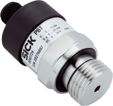 SICK PBT Series Pressure Sensor, -1bar Min, 3bar Max, Relative Reading [PBT-CB4X0SGTSSNAMA0Z]; 285-2206