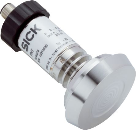 SICK PHT Series Pressure Sensor, 0bar Min, 25bar Max, Gauge Reading [PHT-RB025E520S0AMS0Z]; 285-2224