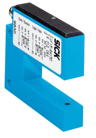 SICK Optical Photoelectric Sensor, Fork Sensor, 0.2 mm Detection Range [WF2-B4210]; 285-2373