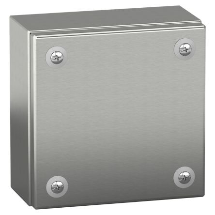 Schneider Electric PanelSeT SBX Series Stainless Steel Wall Box, IP66, 150 mm x 150 mm x 80mm [NSYSBX15158]; 285-3116